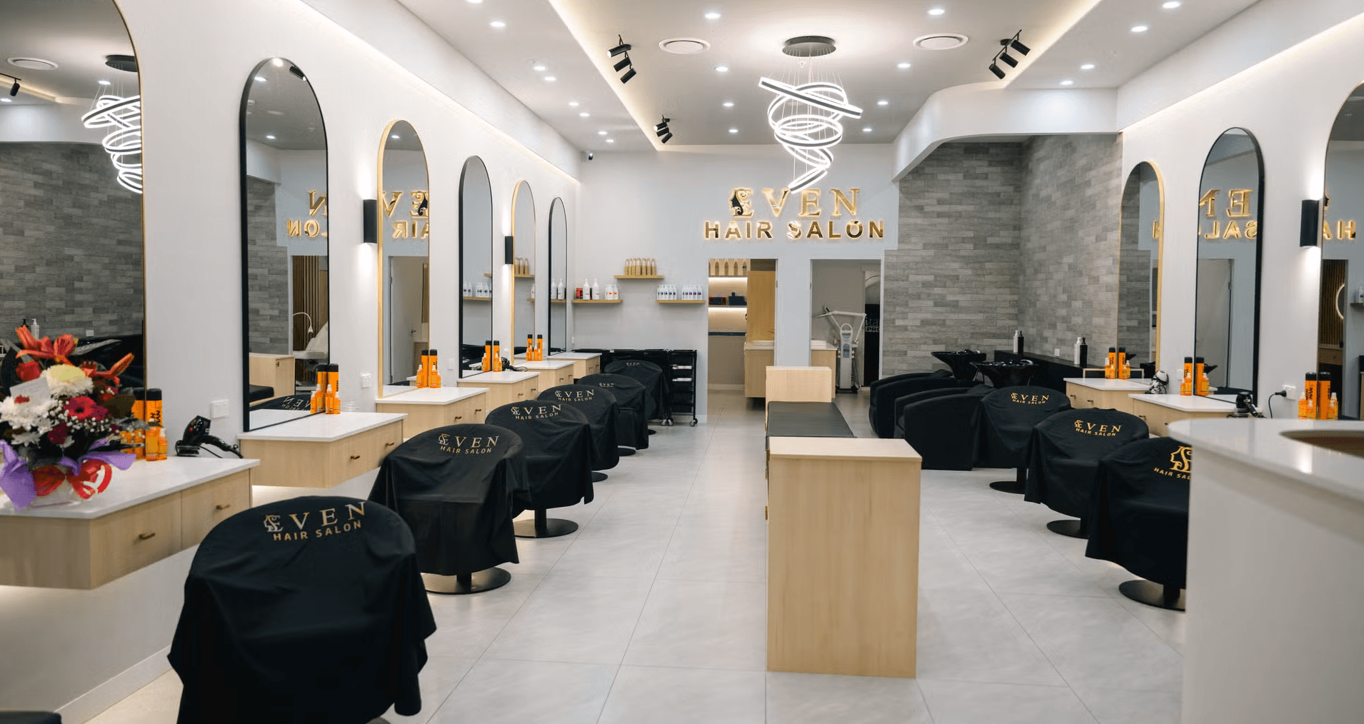 Inside Even Hair Salon, Liverpool